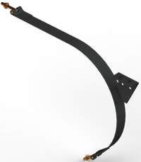 20" X 25-1/2" BLACK POWDER SATIN STEEL FORD "D" COMBO STRAP
