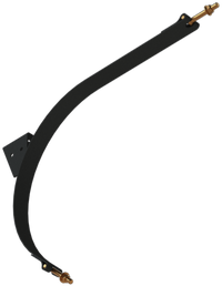 20" X 25-1/2" BLACK POWDER SATIN STEEL FORD "D" COMBO STRAP