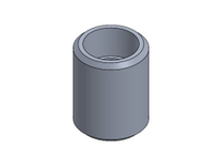 FULL 3/8" NPT MILGRADE ALUMINUM COUPLING
