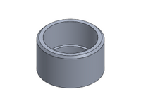 Half 1" NPT Milgrade Aluminum Coupling