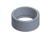 HALF 2-1/2" NPT MILGRADE ALUMINUM COUPLING