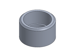HALF 3/4" NPT MILGRADE ALUMINUM COUPLING