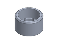 HALF 3/4" NPT MILGRADE ALUMINUM COUPLING